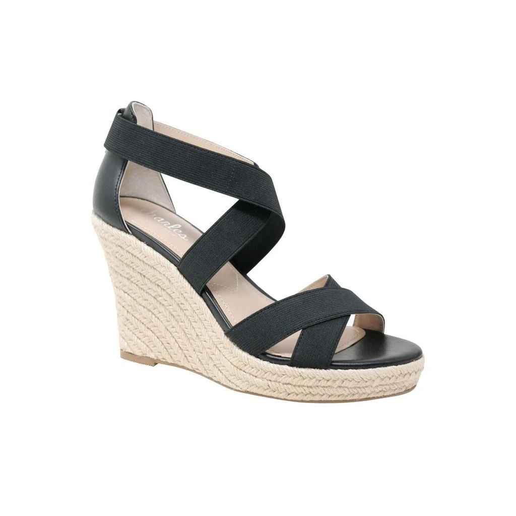 Charles David Lotto Womens Faux Leather Strappy Espadrilles 1