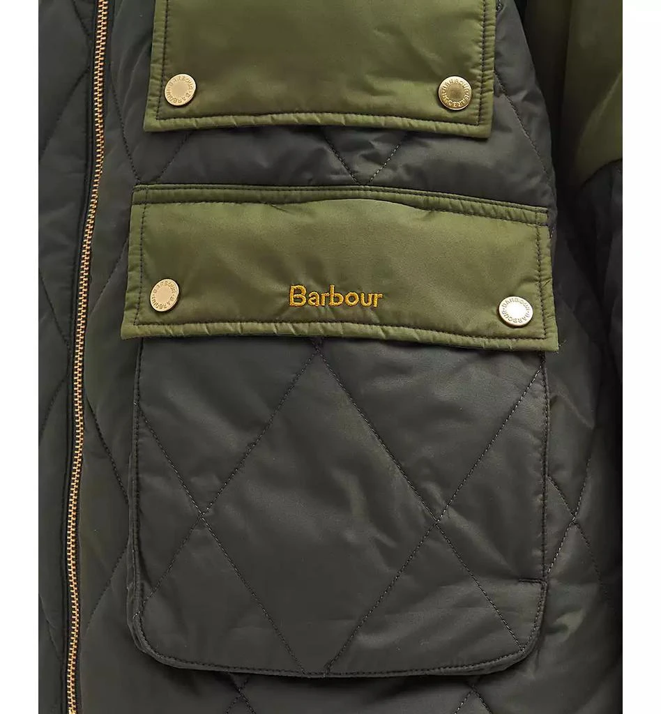Barbour Women's Milby Quilted Corduroy-Collar Jacket 6