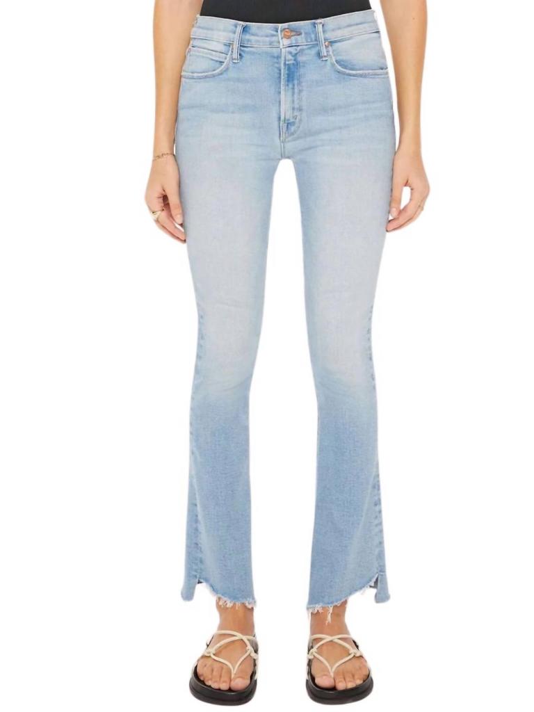 Mother Runaway Step Fray Jeans In California Cruiser