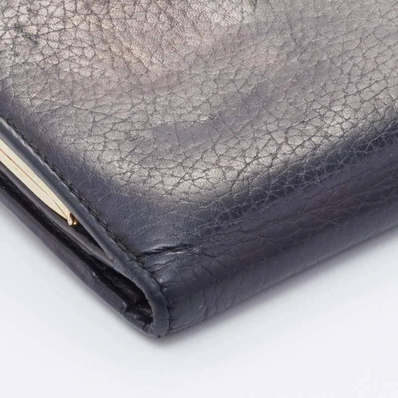 CH Carolina Herrera CH Carolina Herrera Black Leather French Continental Wallet 11