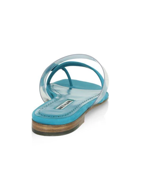Manolo Blahnik Susina Suede Sandals 3