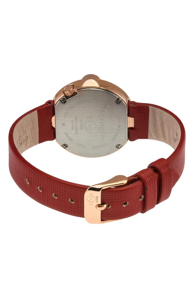 GV2 Perugia Diamond Leather Strap Watch, 33mm - 0.10 ctw 2