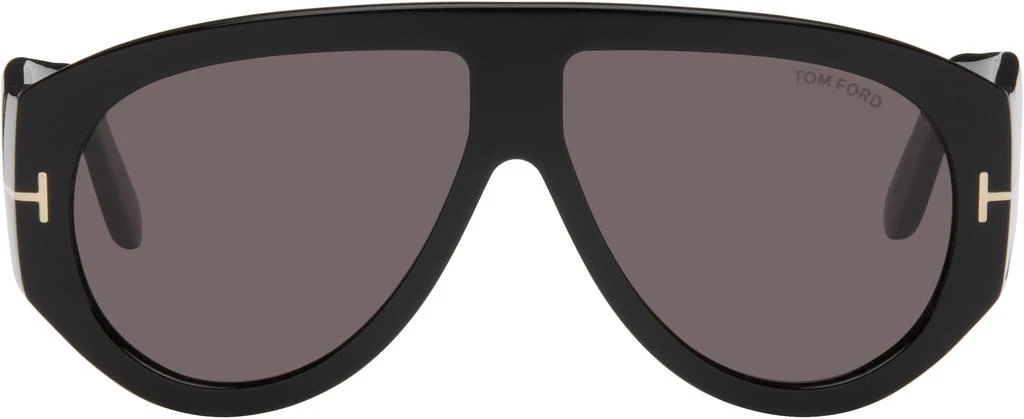 NEW AUTHENTIC Tom Ford Gold and Black Women\'s Sunglasses TF1158 30A Unisex Keating Sunglasses TF1158 30A Gold/Black 71mm – On  main image 3