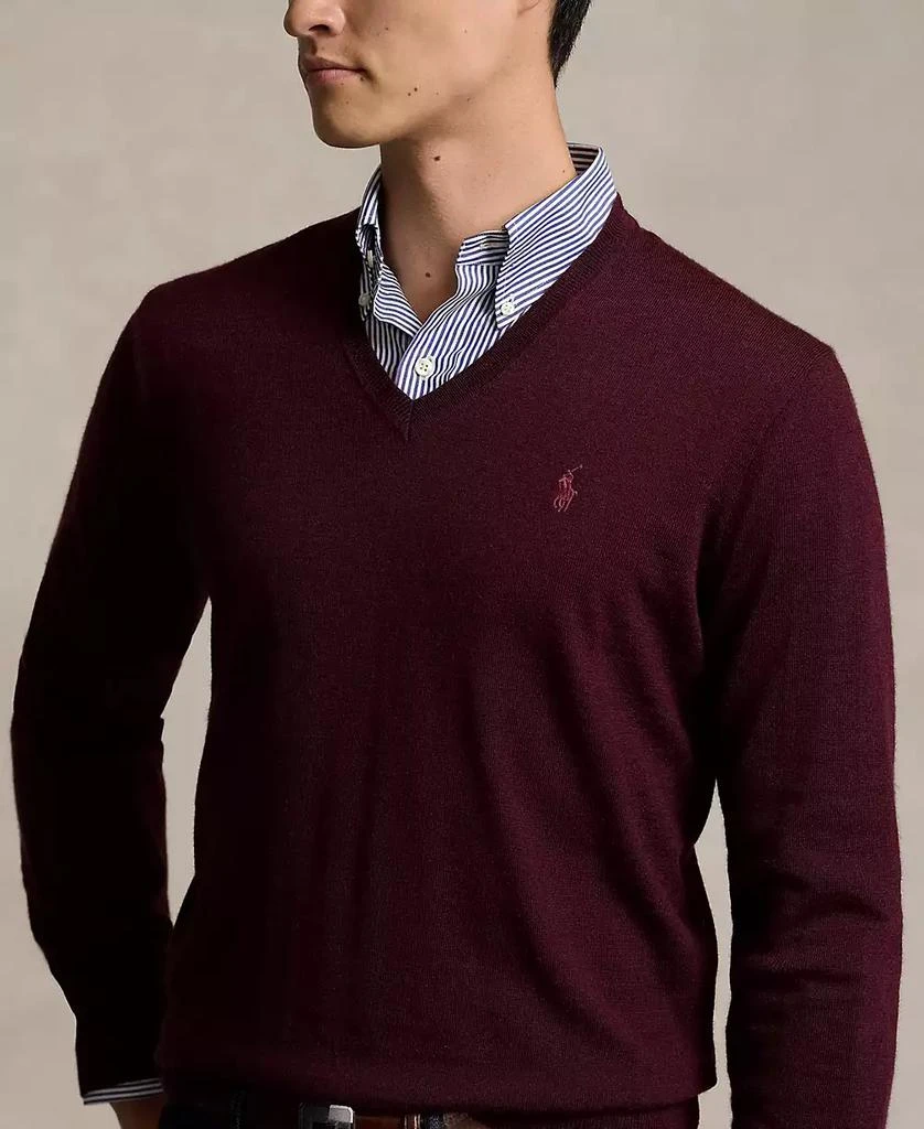 Ralph Lauren Men
s Washable Wool V-Neck Sweater 3