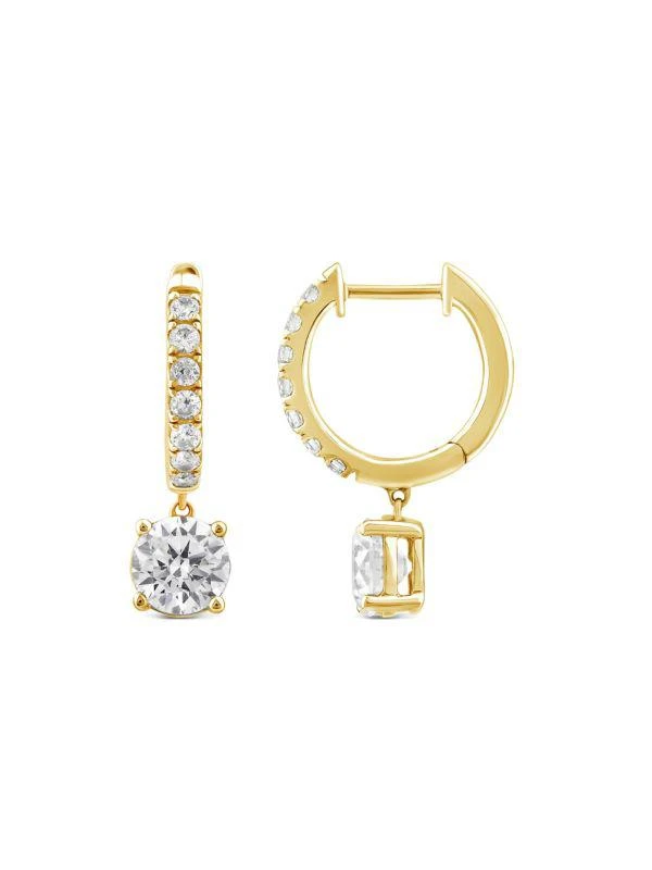 Saks Fifth Avenue 14K Yellow Gold & 2.5 TCW Lab Grown Diamond Drop Earrings 1