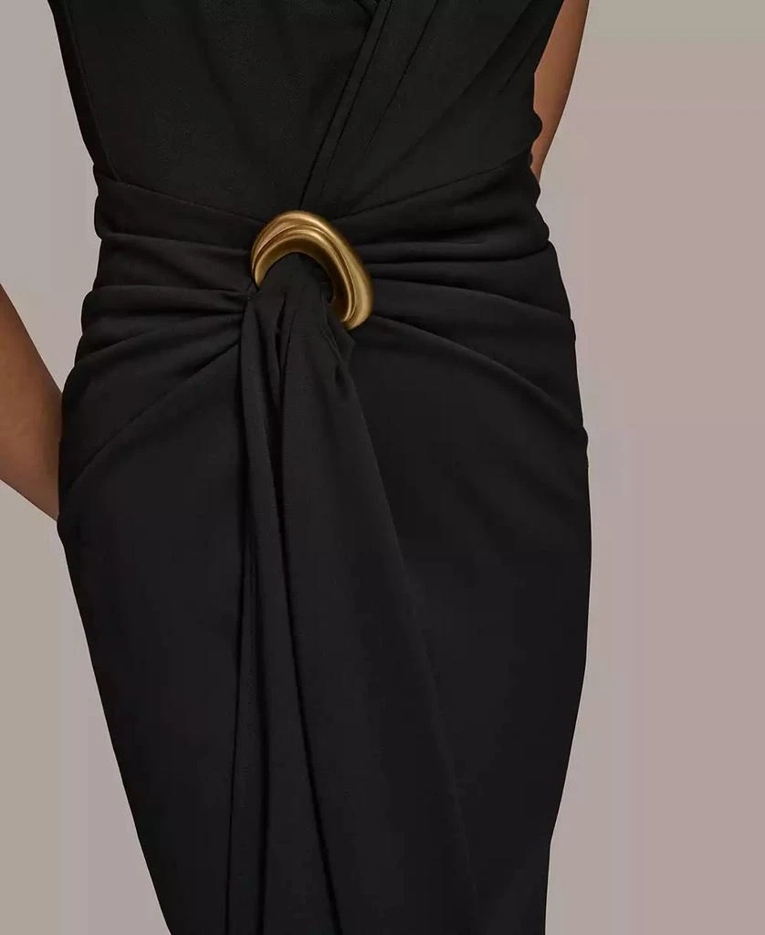 Donna Karan Women's Draped Faux-Wrap Gown 5