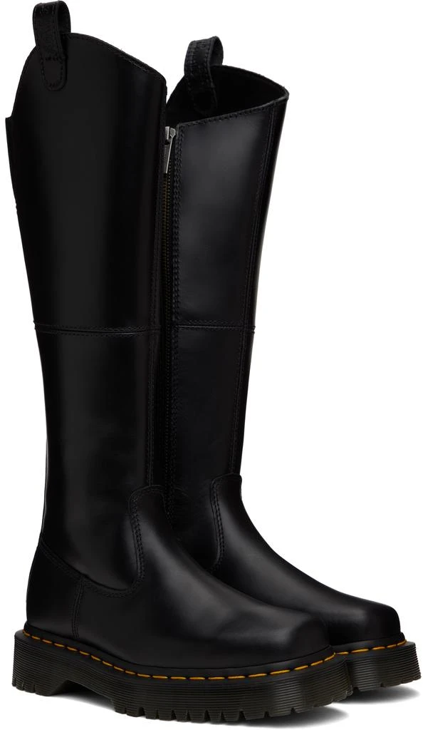 Dr. Martens Black Amaayah Knee High Leather Tall Boots 4