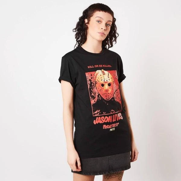 Original Hero Friday 13th Jason Lives Women's T-Shirt - Black 1