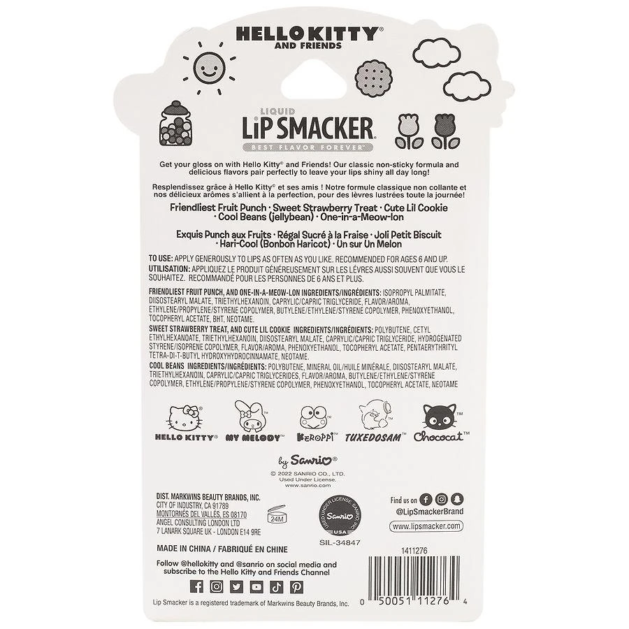 Lip Smacker Hello Kitty Liquid Gloss Party Pack Assorted 3
