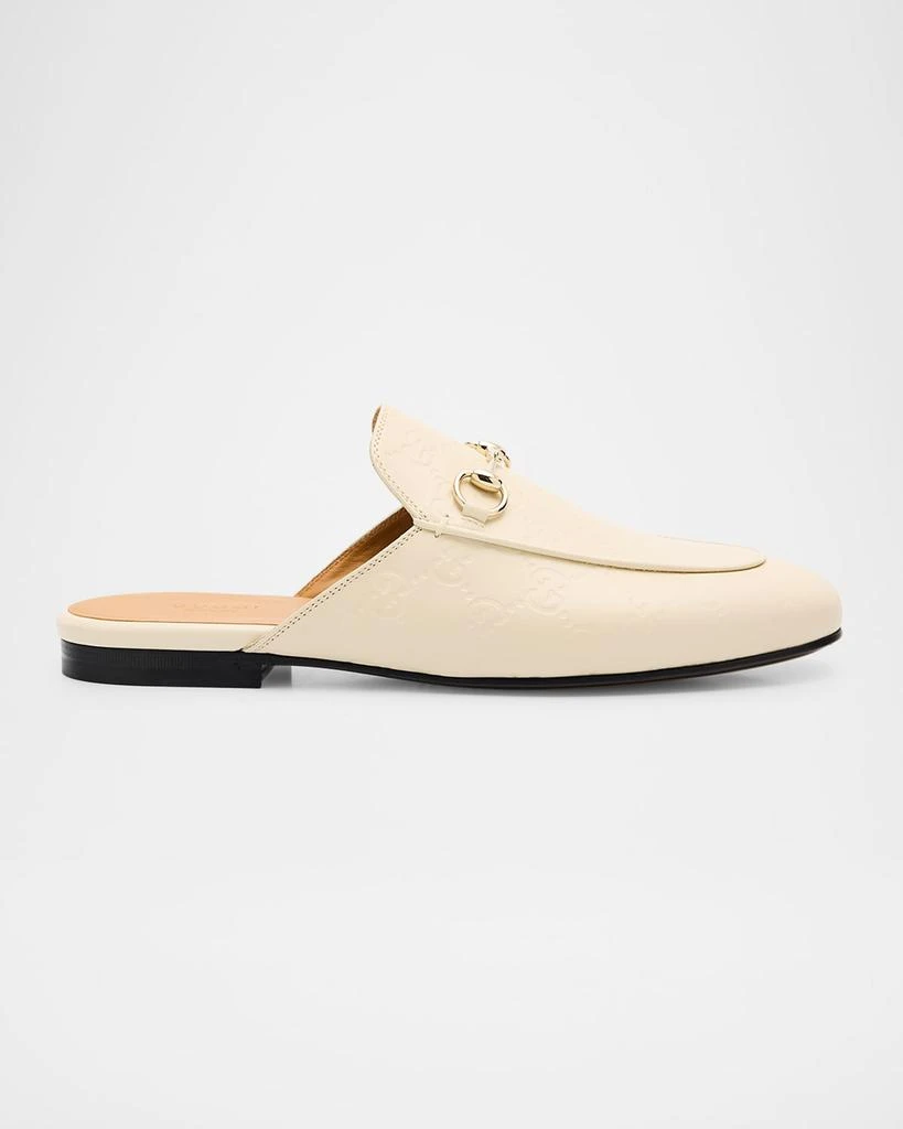 Gucci Princetown Monogram Horsebit Leather Mules 1