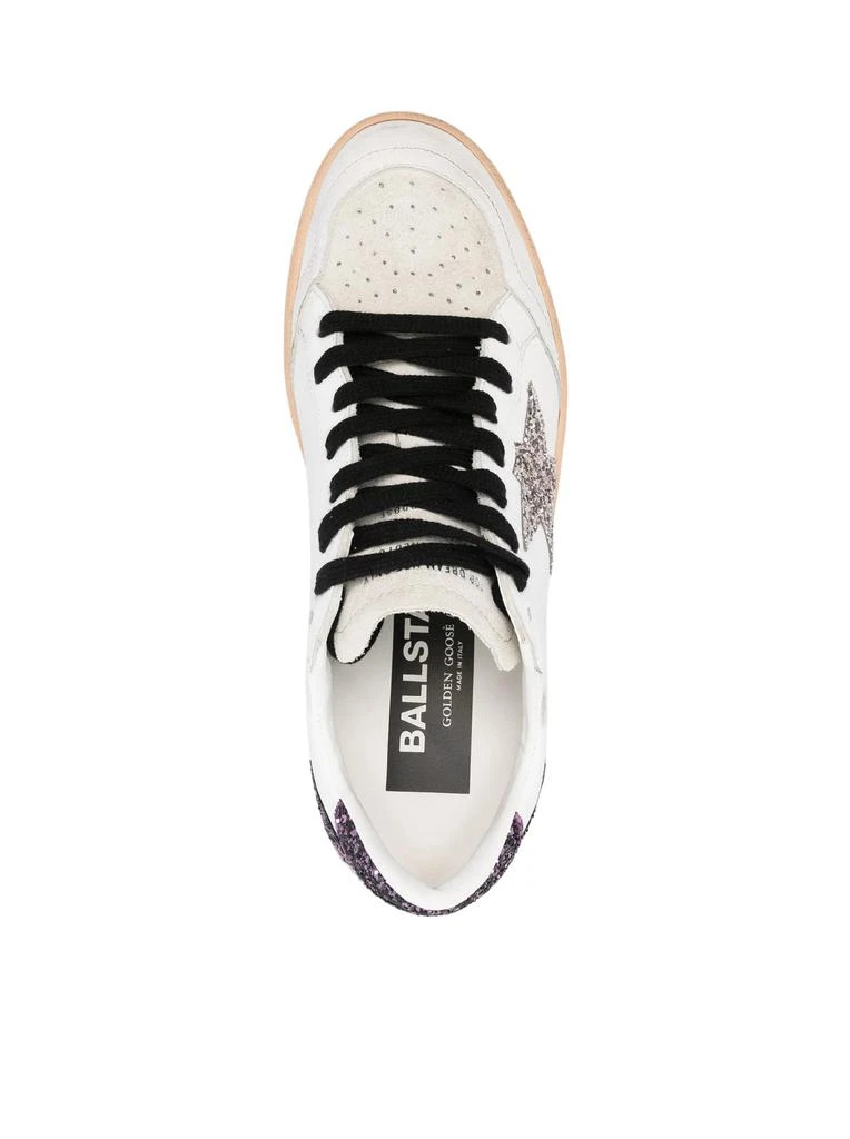 Golden Goose Deluxe Brand BALLSTAR SNEAKERS IN NAPPA AND GLITTER 4