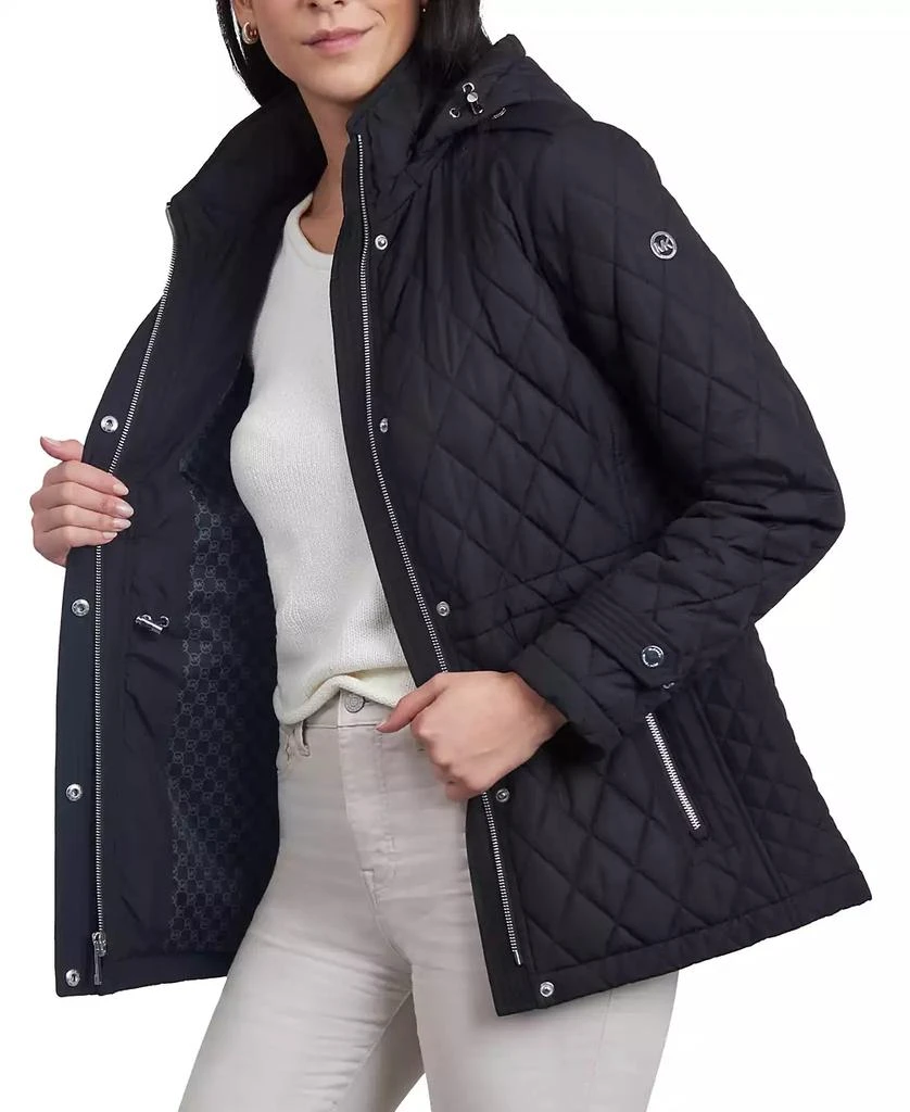 Michael Kors Women's Quilted Hooded Anorak Coat 4