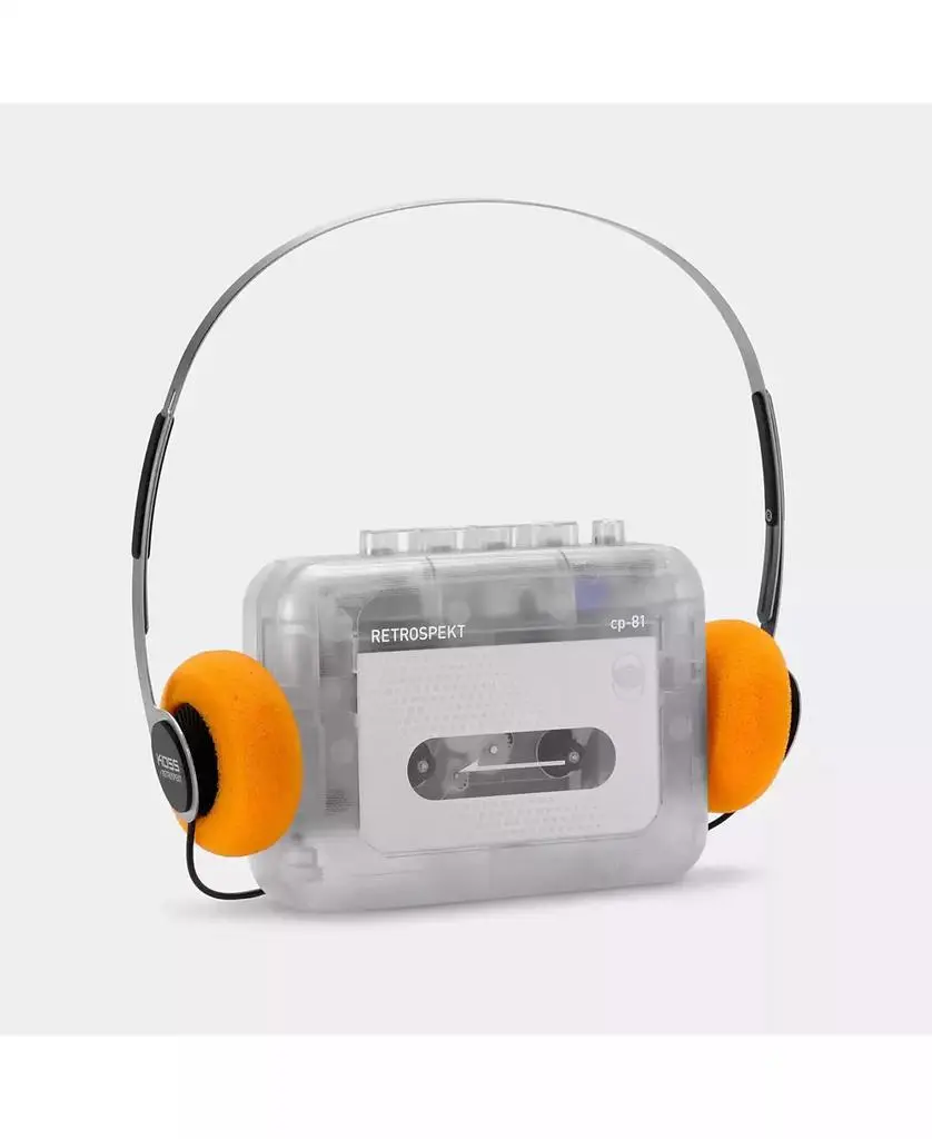 Retrospekt CP-81 Portable Cassette Player and Headphones