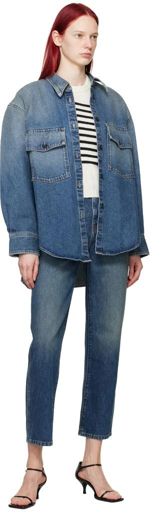Khaite Navy 'The Shalbi' Jeans 4
