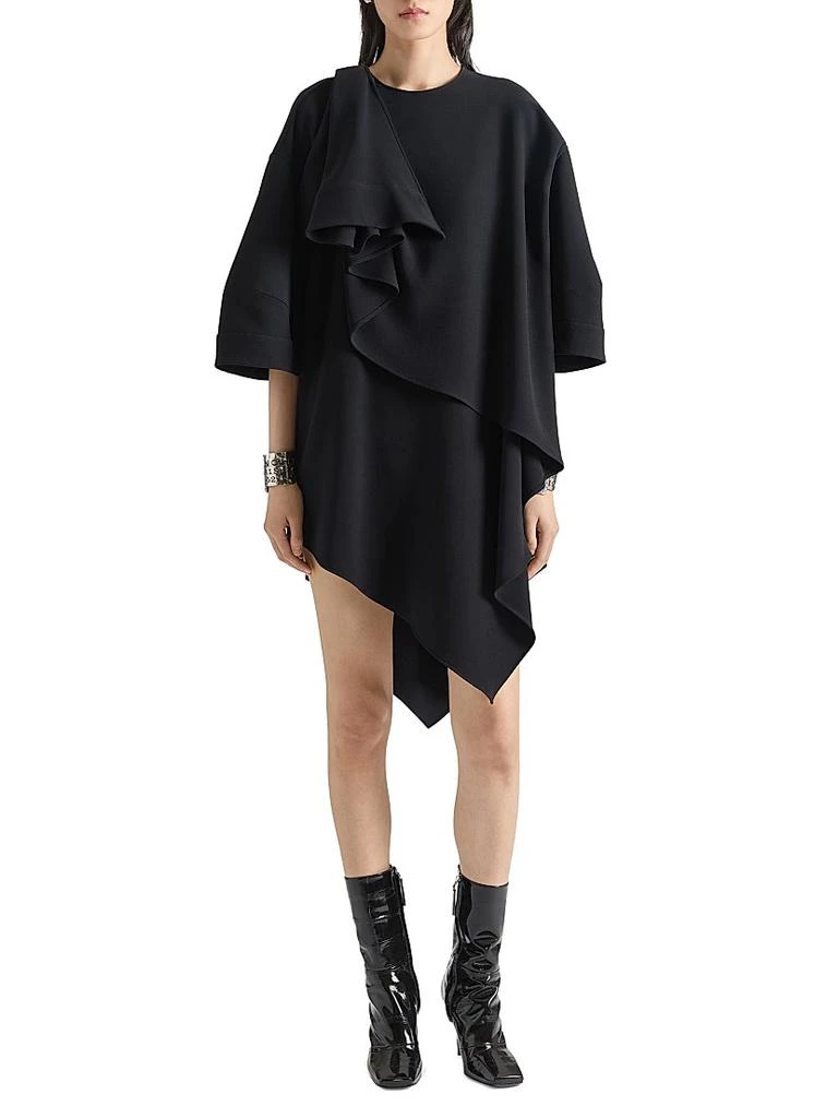 Givenchy Asymmetric Dress in Poplin with Bow 4