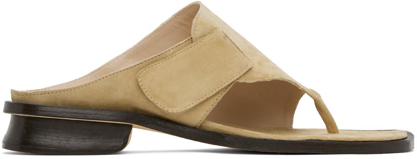 Maryam Nassir Zadeh Beige Tupelo Sandals
