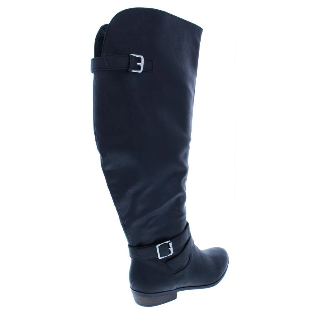 Material Girl Carleigh Womens Wide Calf Faux Leather Riding Boots 2