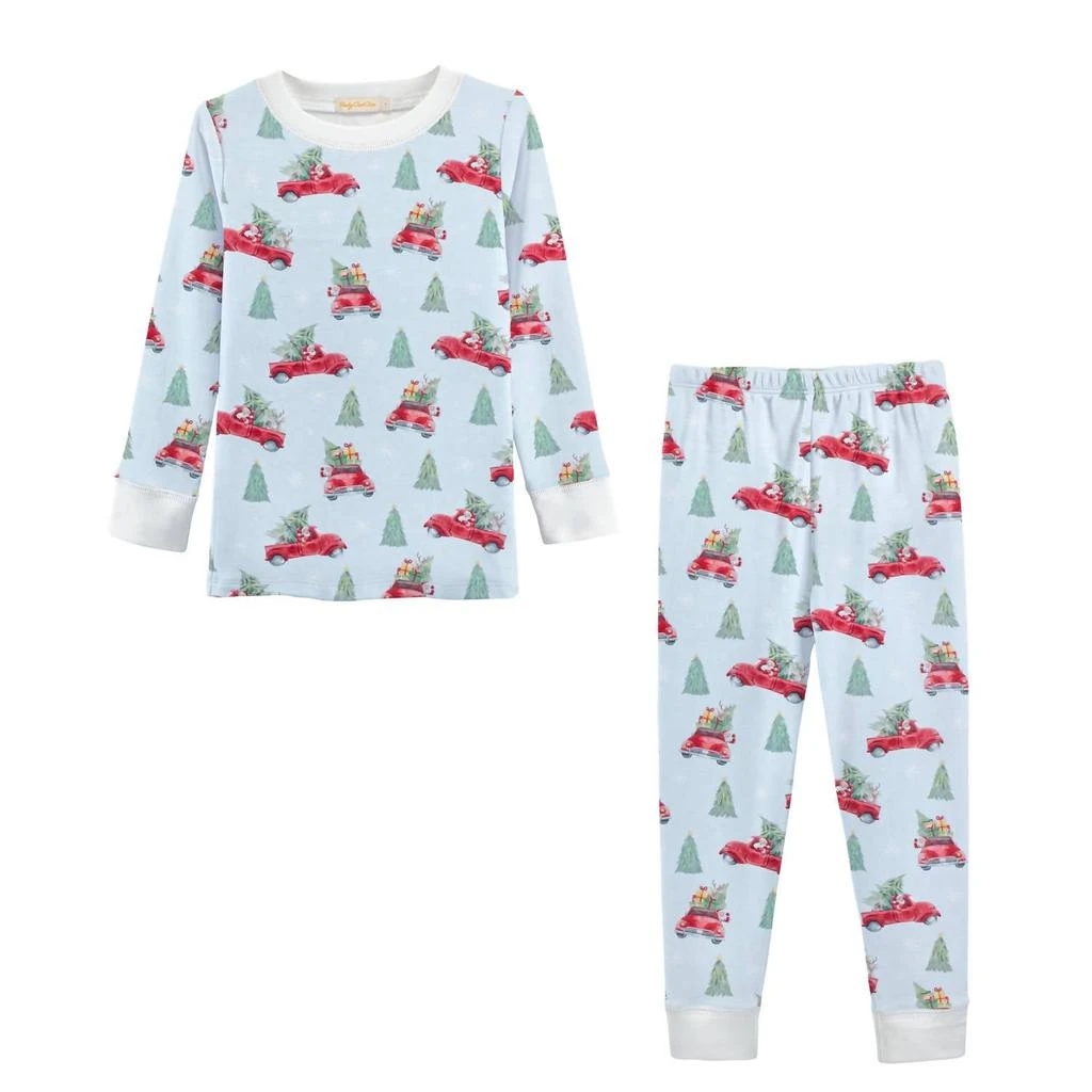 Baby Club Chic Baby Club Chic - Boy
s Santa Is Coming Printed Kid Pajama Set