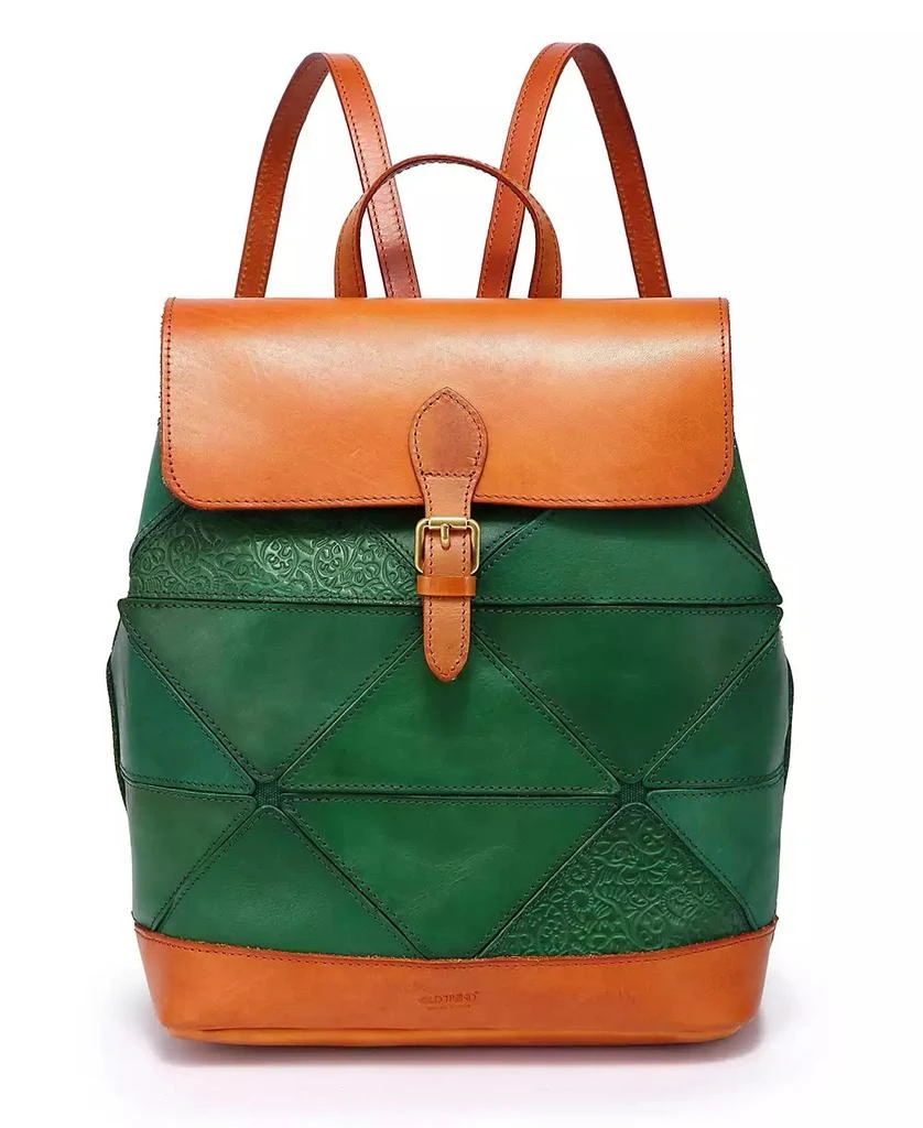OLD TREND Women's Genuine Leather Prism Backpack 1