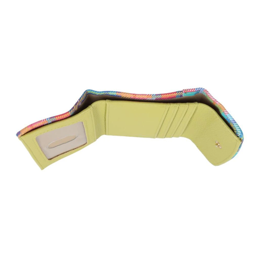 Buxton Women's Madras Vegan Leather Slot Coin Purse 4
