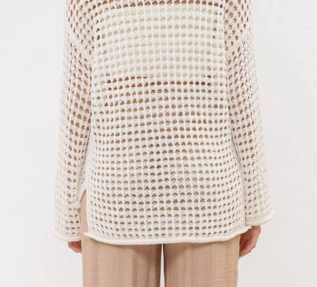 Blu Pepper Blu Pepper - Coastal Chic Crochet Pullover Sweater 2