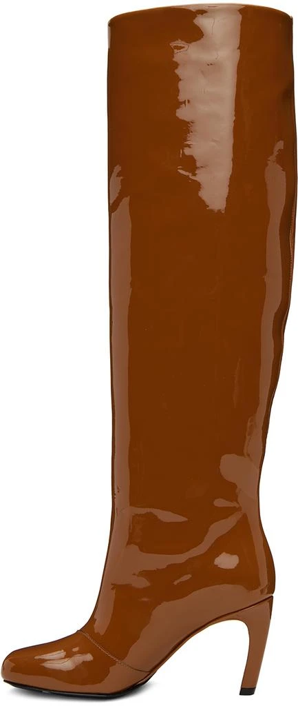 Dries Van Noten Brown Structured Tall Boots 3