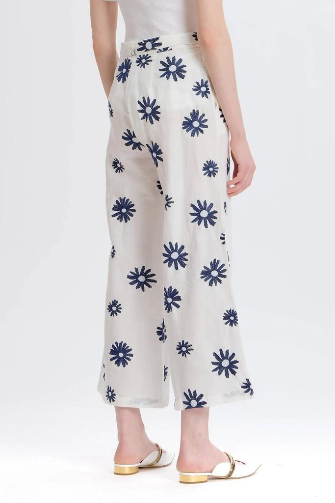 Something Navy Something Navy - Embroidered Wide Leg Pants 2