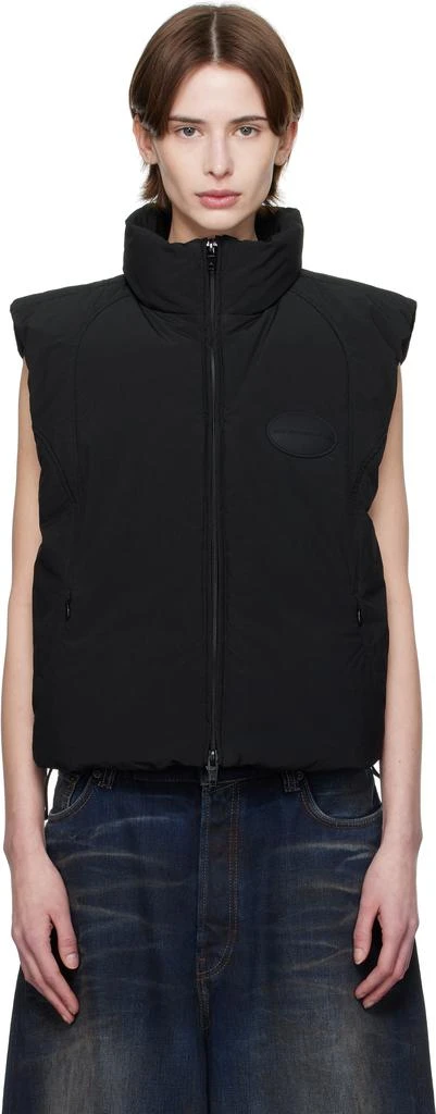 Alexander Wang Black Logo Patch Down Vest 1