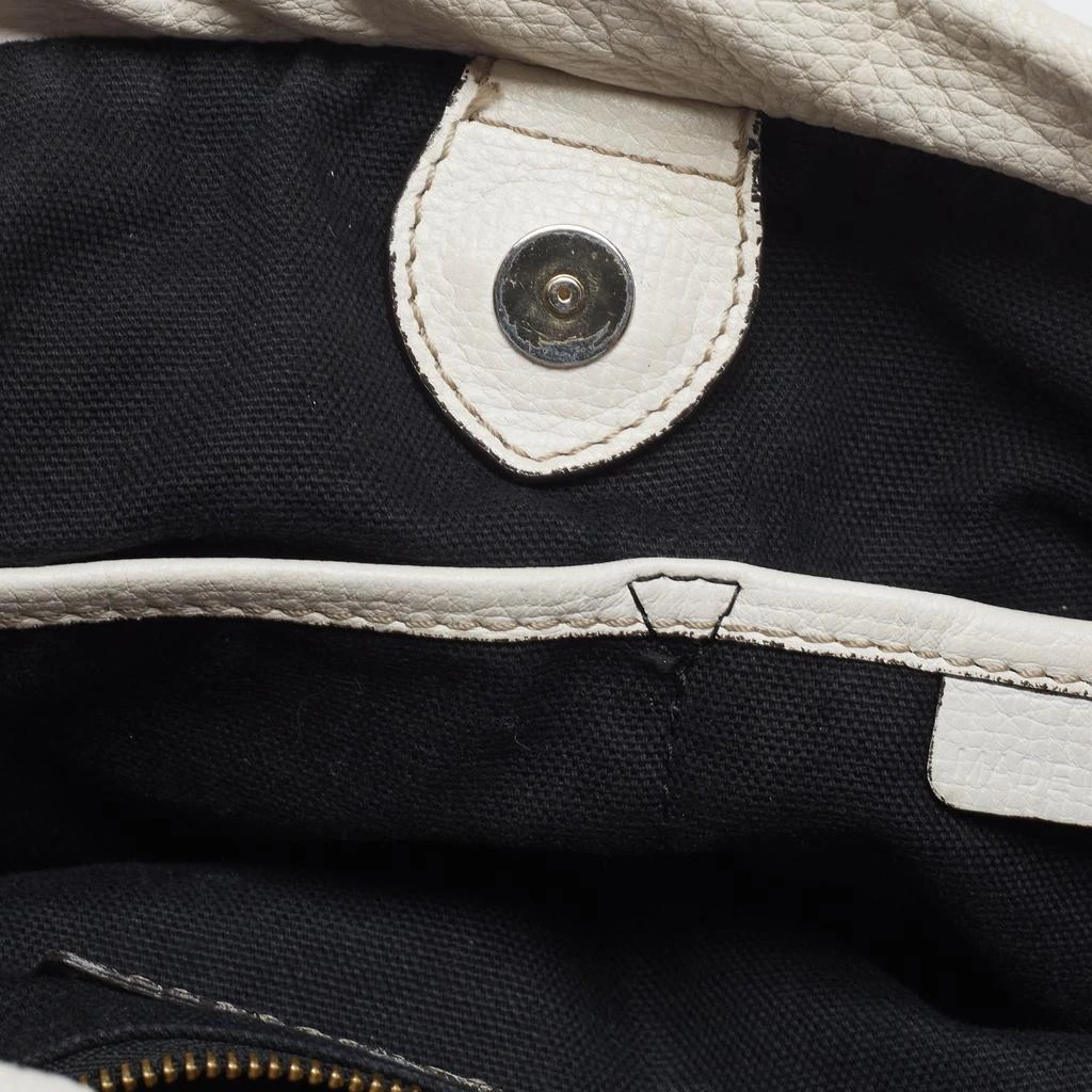 Burberry Burberry White/Beige Leather and House Check Canvas Little Crush Crossbody Bag 12