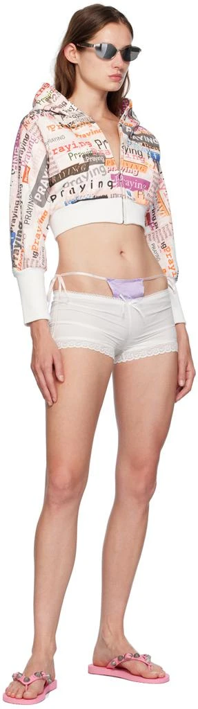 Praying White Bikini Shorts 4