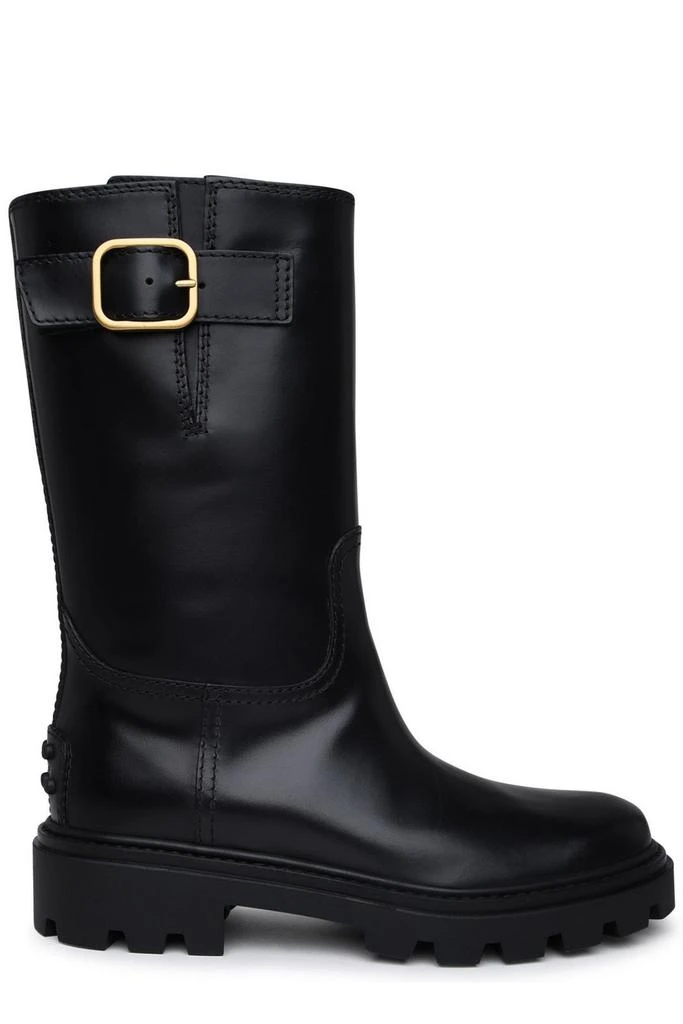 Tod's Tod's Buckle-Detailed Round Toe Boots 1
