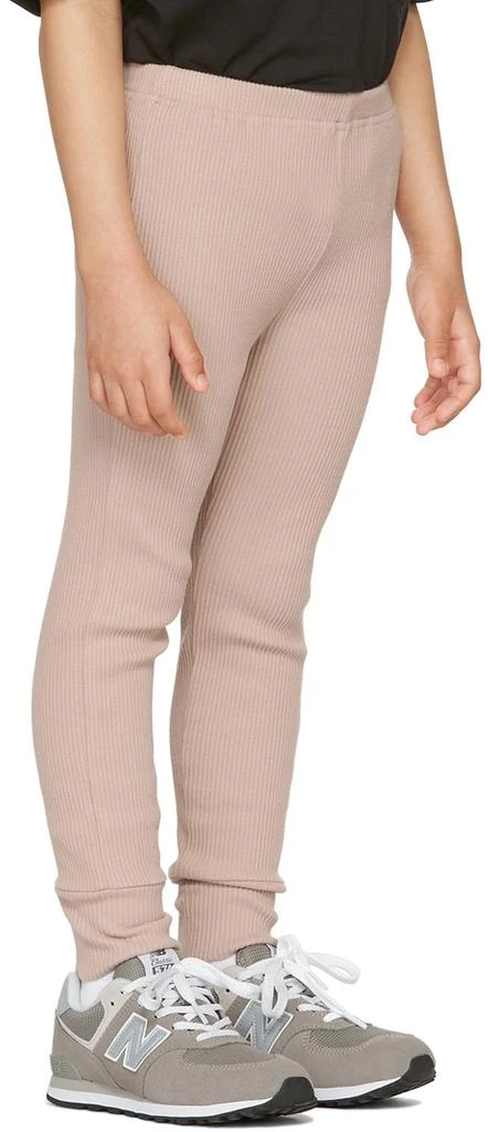 Kodomo BEAMS Kids Pink Rib Leggings 3