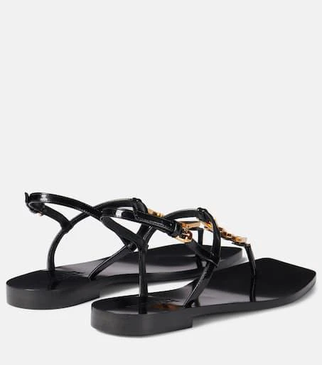 Versace V2025 Chain leather thong sandals 3