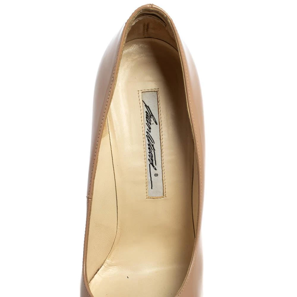 Brian Atwood Brian Atwood Beige/Black Patent Leather Platform Pumps Size 36 7