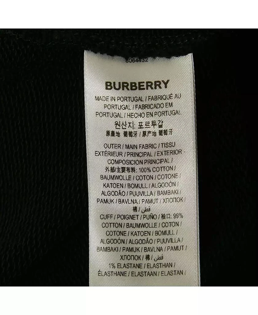 Pre-Owned Burberry Men's Black Logo Applique Cotton Jogger Pants 6