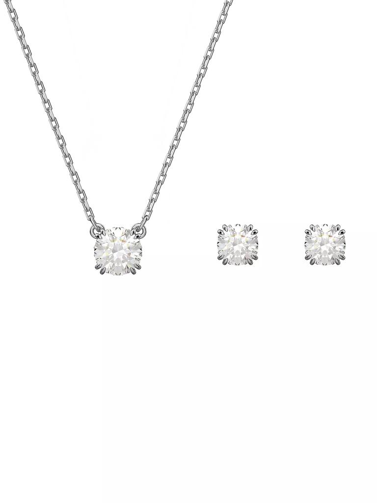 Swarovski Constella 2-Piece Rhodium-Plated & Crystal Earring & Necklace Set