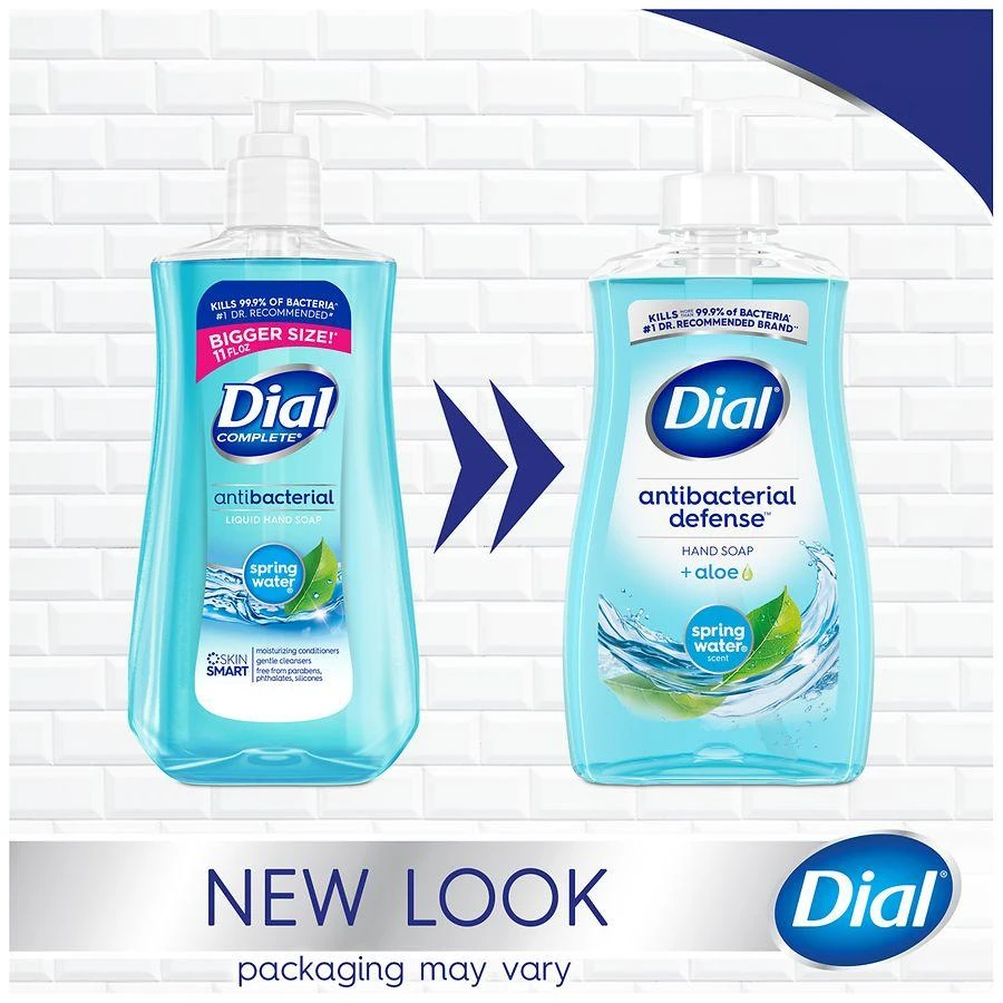 Dial Complete Antibacterial Liquid Hand Soap Spring Water 3