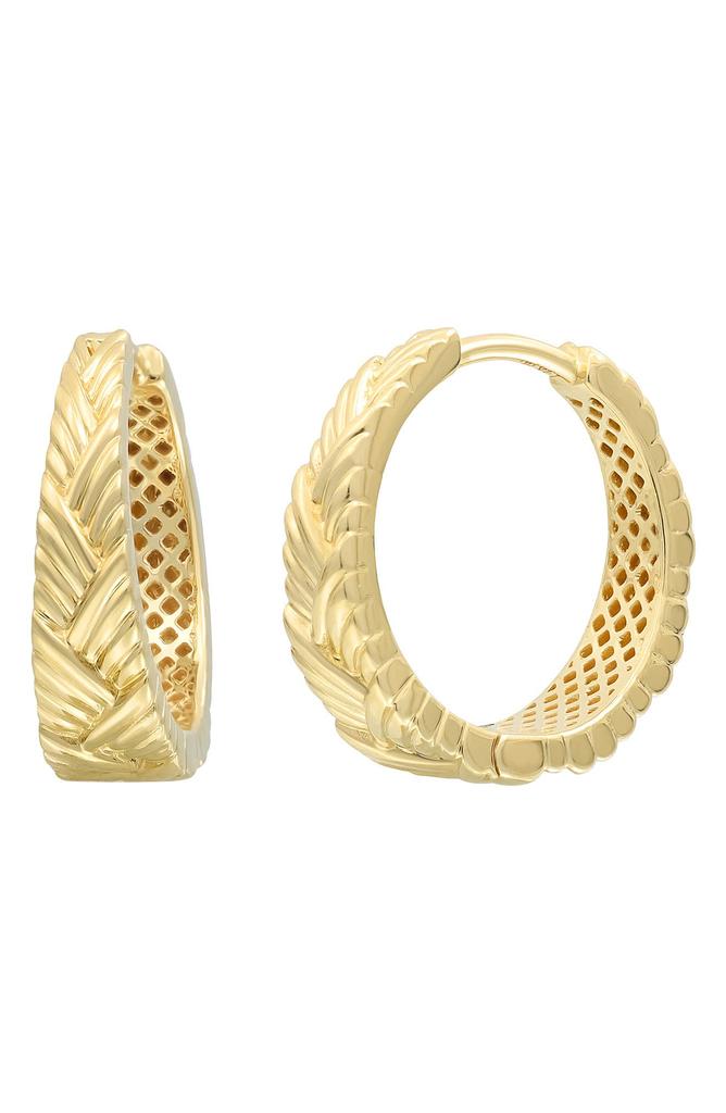 Bony Levy 14K Gold Tapered Hoop Earrings