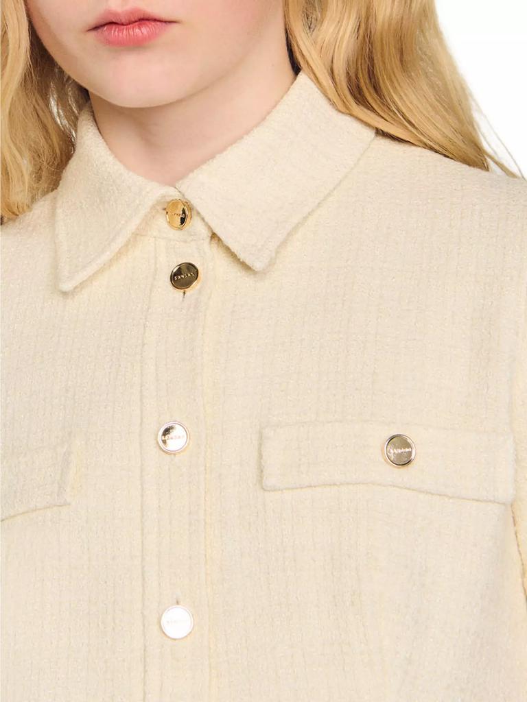 Sandro Short Tweed Dress - Dresses & Skirts - Free Shipping