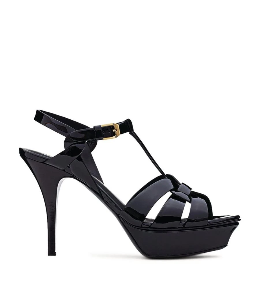 Yves Saint Laurent Leather Tribute Platform Sandals 105 1