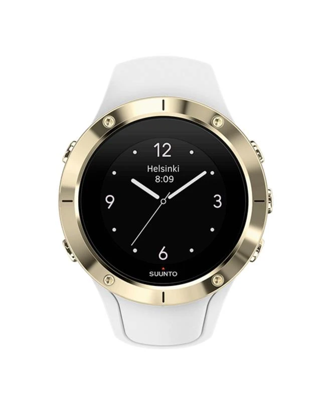 Suunto Suunto Spartan Trainer Gold Tone Bezel White Strap  Men's Watch SS023426000 1