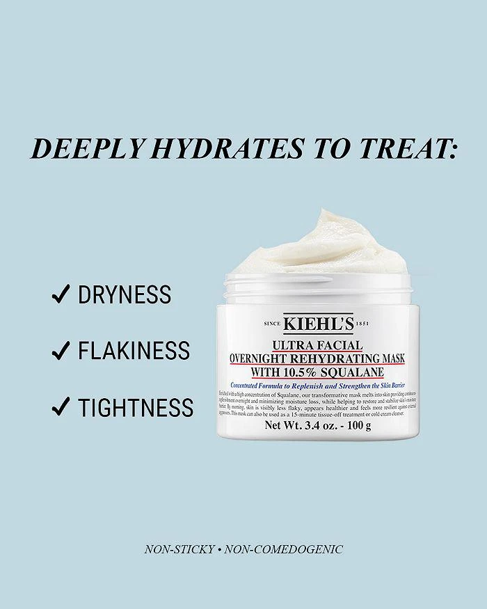 Kiehl's Ultra Facial Overnight Rehydrating Mask 3.4 oz. 3
