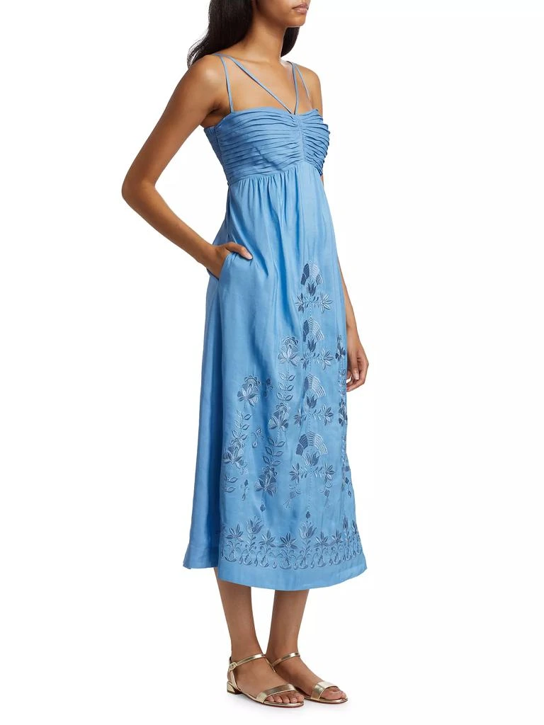 Kobi Halperin Ariella Embroidered Midi-Dress 4