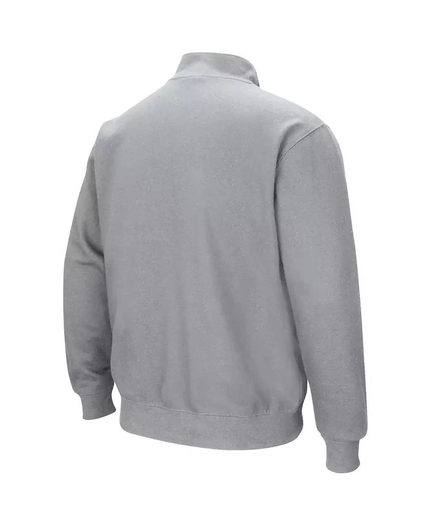 Colosseum Men's Heathered Gray Kansas State Wildcats Tortugas Team Logo Quarter-Zip Jacket 4