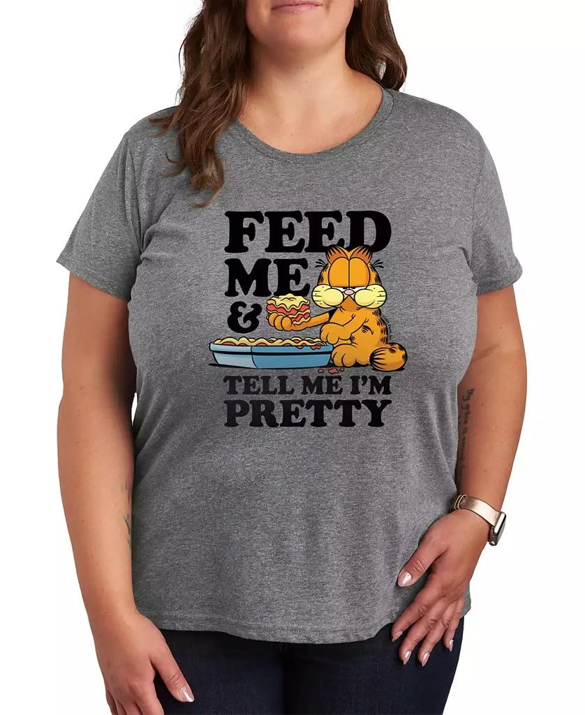Hybrid Apparel Trendy Plus Size Garfield Graphic T-shirt
