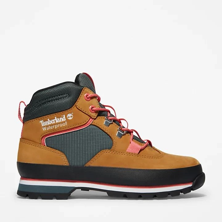 Timberland Euro Hiker Hiking Boot for Women in Yellow and Green 1