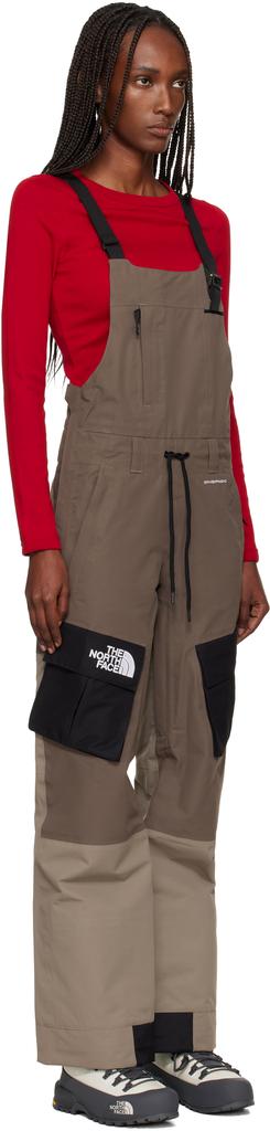 The North Face Khaki Dragline Bibs Snow Pants