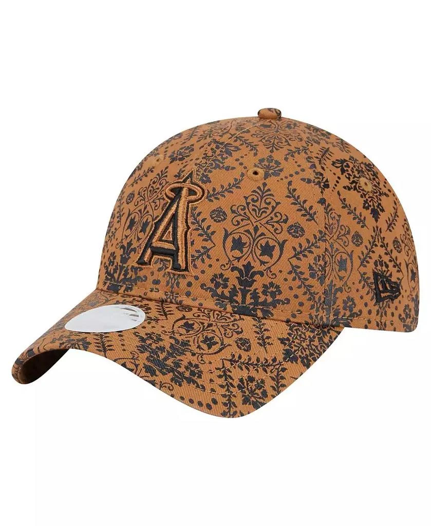 New Era Women's Brown Los Angeles Angels Vintage Deco 9TWENTY Adjustable Hat 1