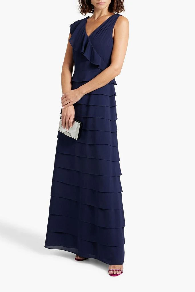 MIKAEL AGHAL Ruffled crepe maxi dress 2