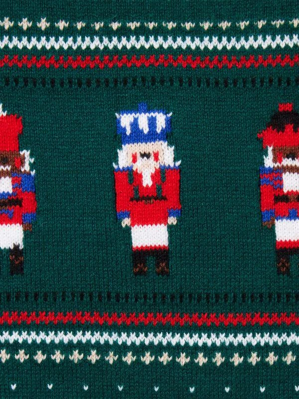 Janie and Jack Baby's Girl's Nutcracker Fair Isle Overalls 4